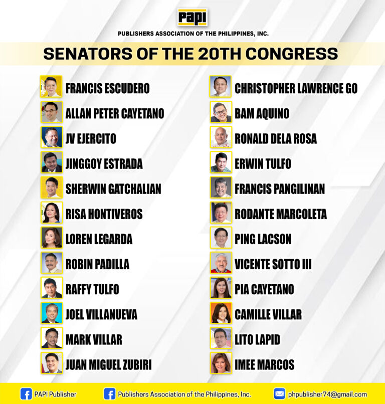 PAPI senators of the 20th congress