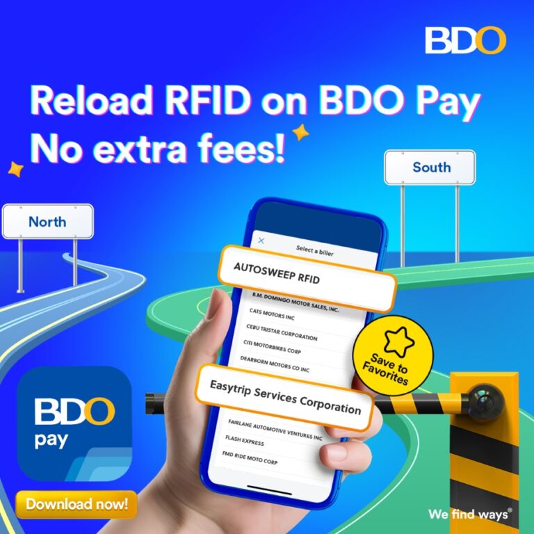 1_Zero fees on Autosweep and Easytrip reloads with BDO Pay